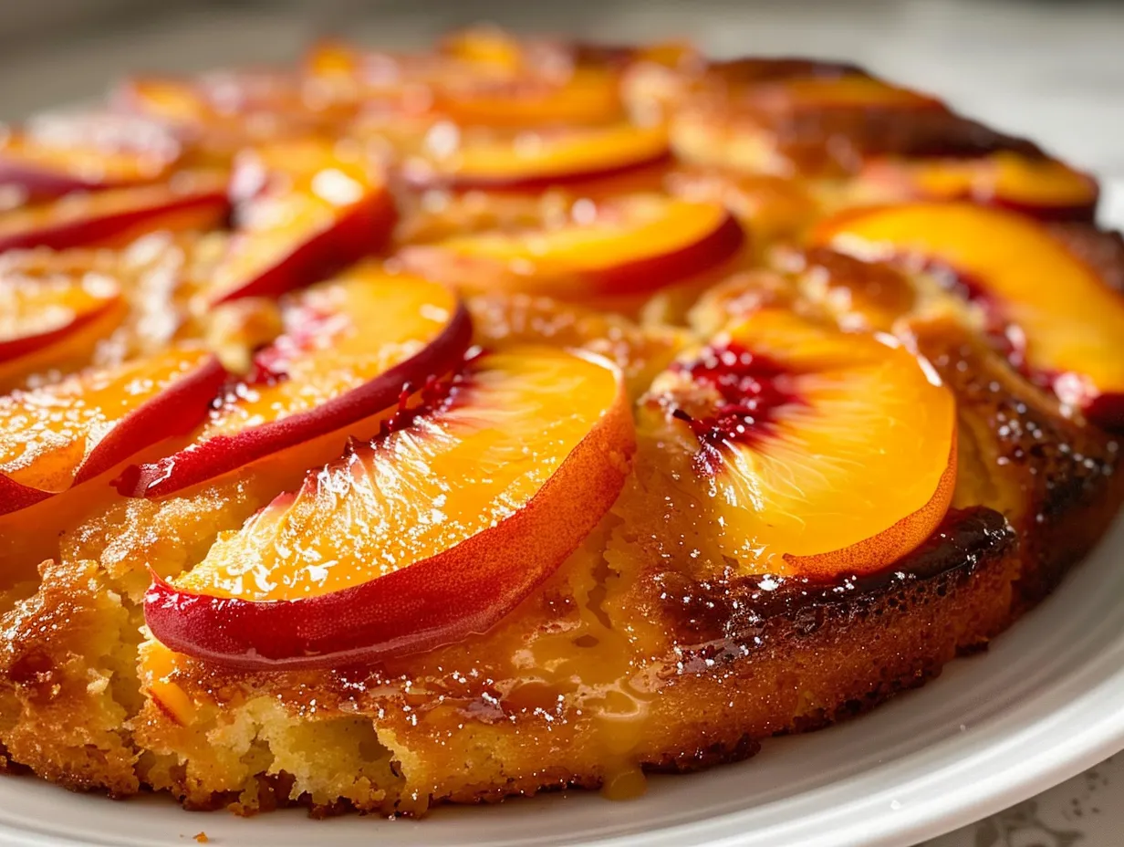 Delectable Summer Peach Cake
