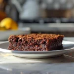 Delicious Zucchini Brownie on a Plate
