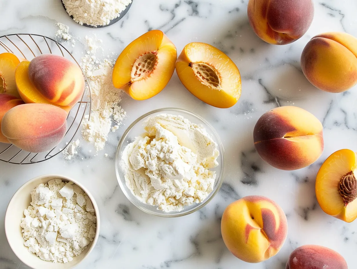 Fresh Peach Cake Ingredients