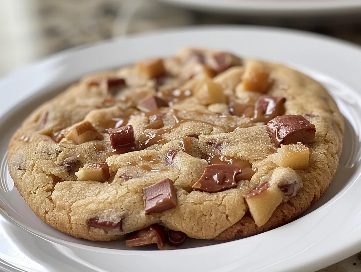Freshly Baked Caramel Apple Cookies