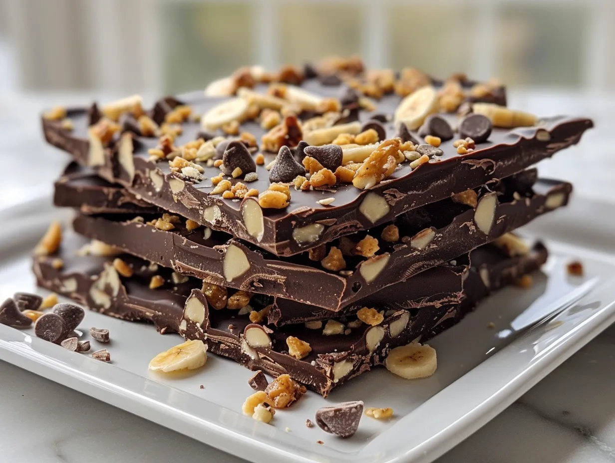 Homemade Chocolate Banana Bark