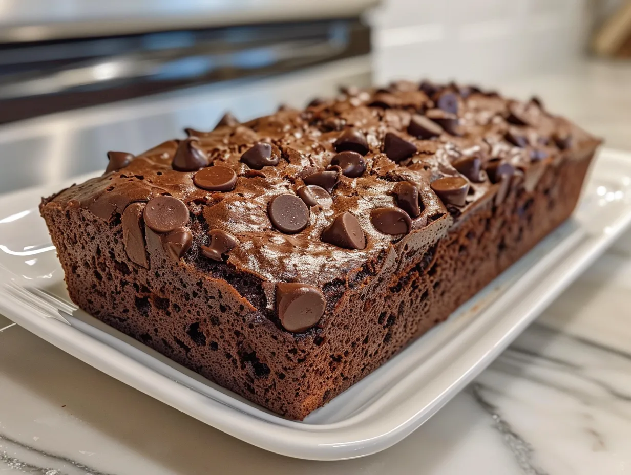 Hot Fudge Brownie Bread