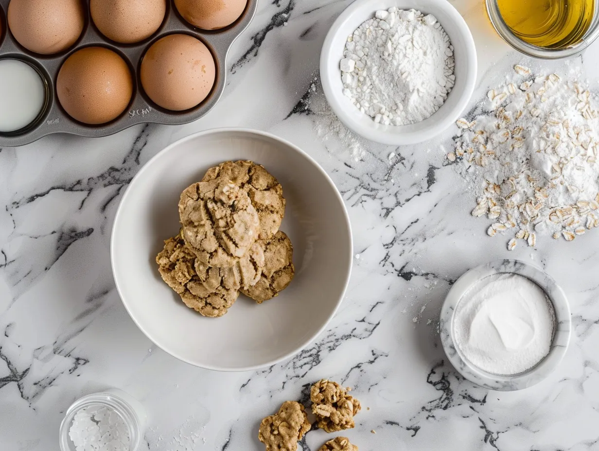 Ingredients for Soft Oatmeal Cookies