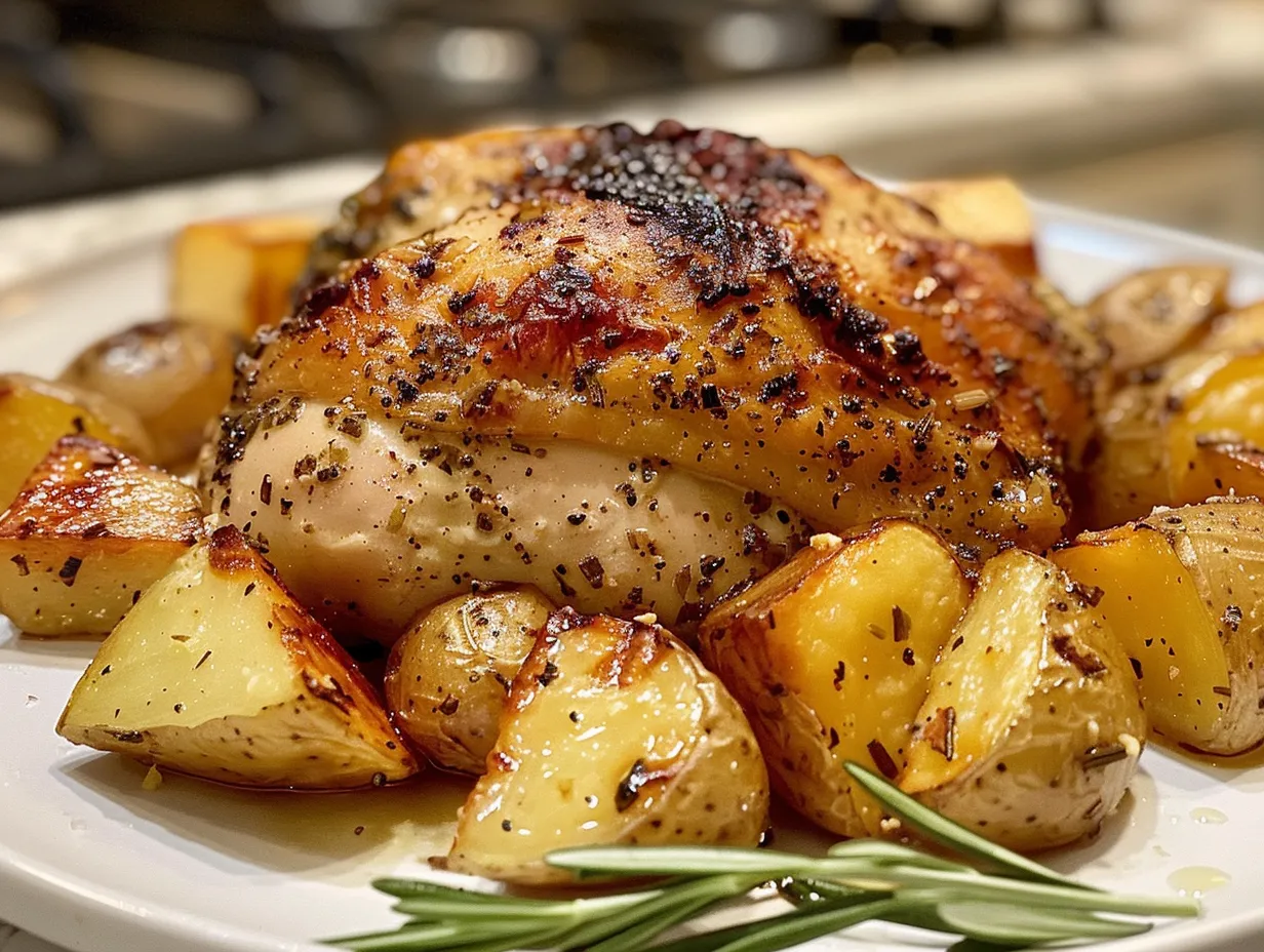 Mouthwatering Baked Ranch Chicken and Potatoes