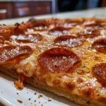 Mouthwatering Stuffed Crust Pepperoni Pizza