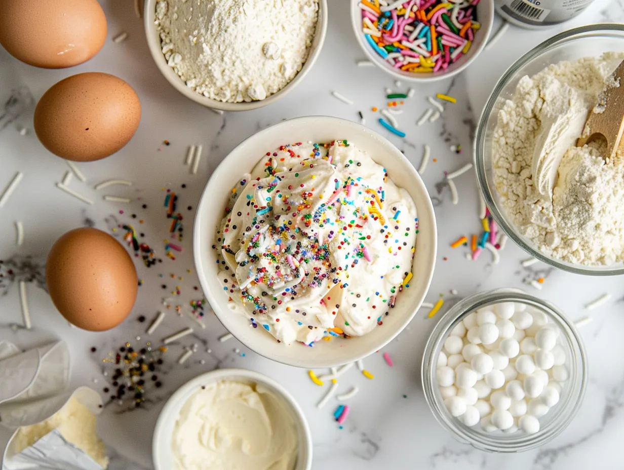 No-Bake Funfetti Cake Delight Ingredients
