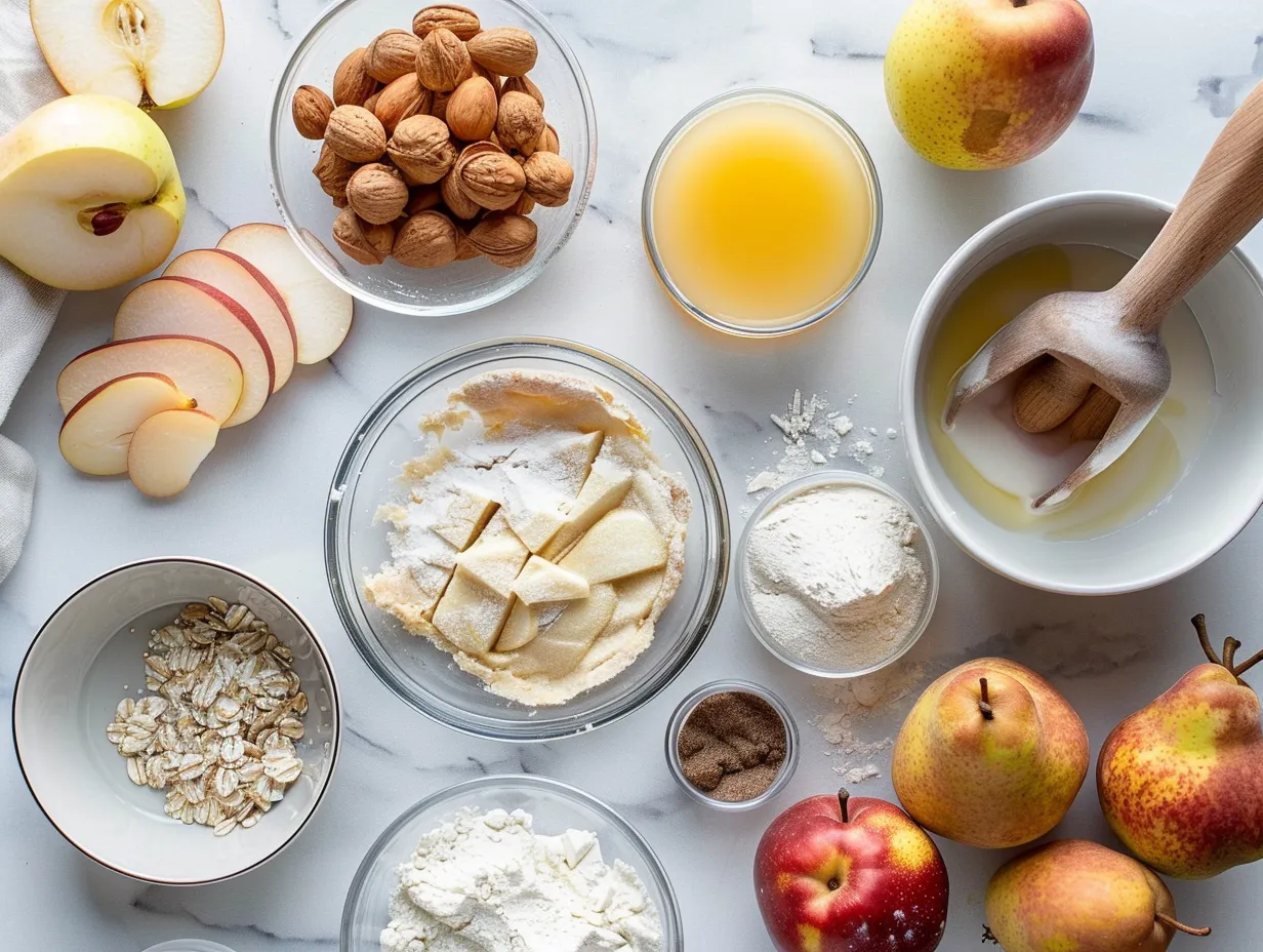 Pear Custard Pie Ingredients