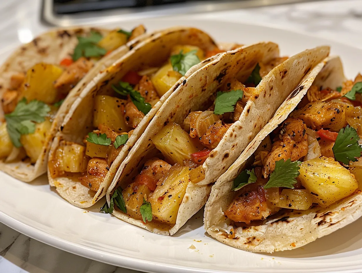 Pineapple Chicken Tacos