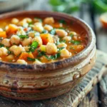 Rustic Bowl of Tuscan Chickpea Soup