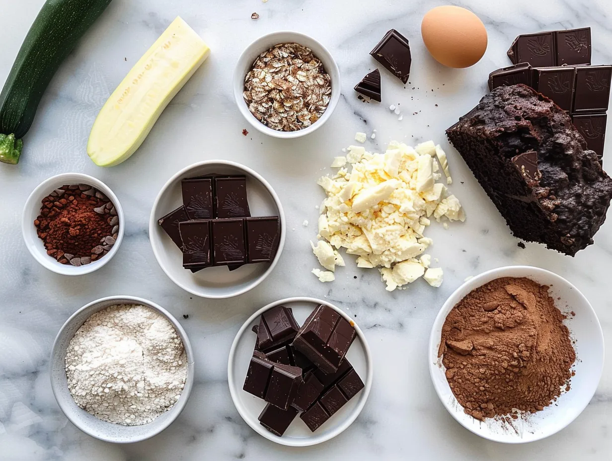 Triple Chocolate Zucchini Cake Ingredients