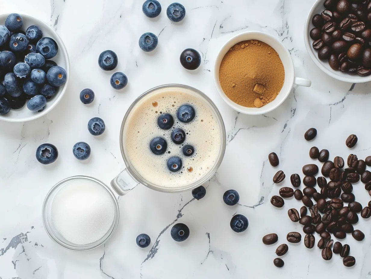 Blueberry Latte ingredients