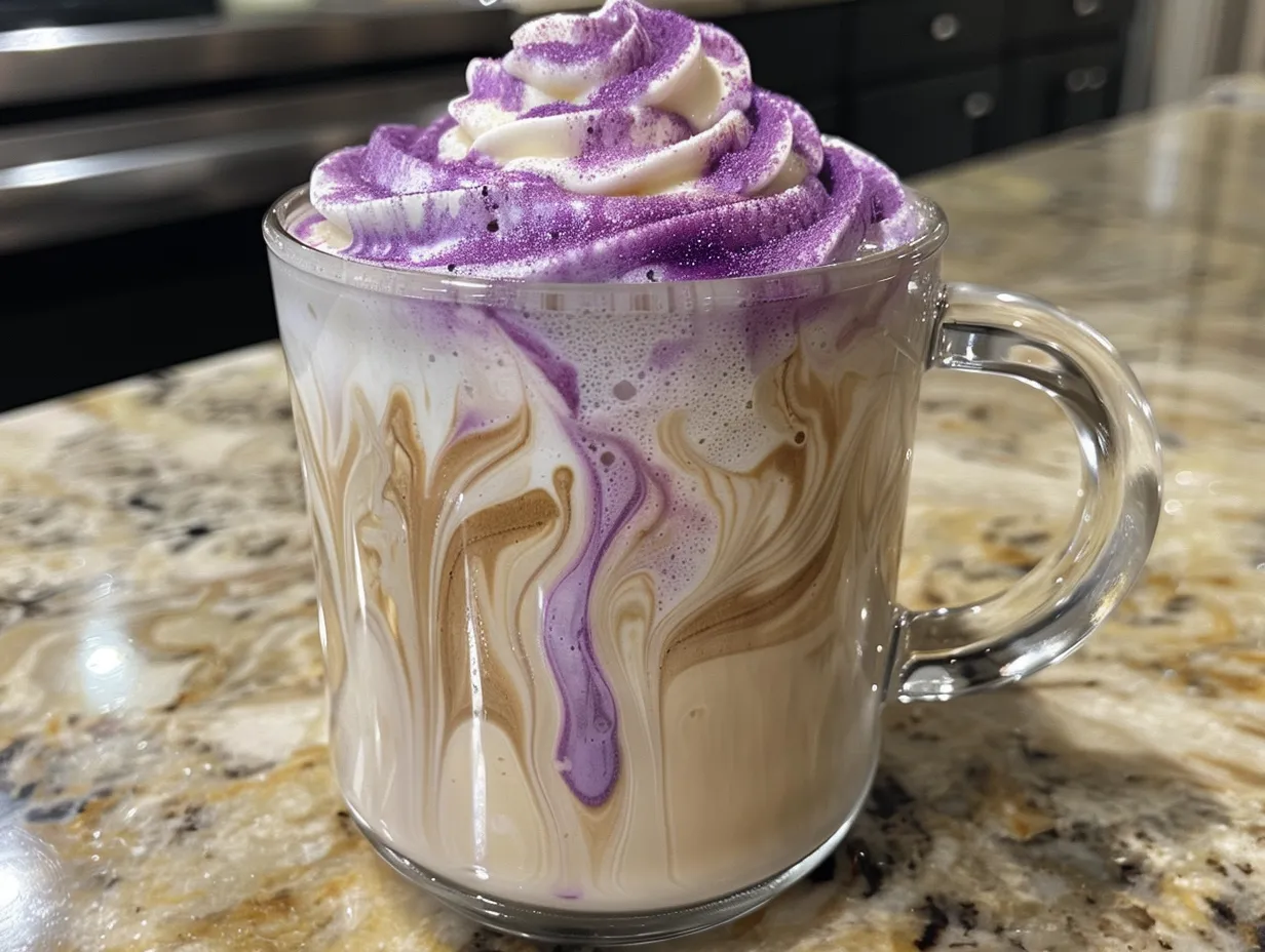 Delicious Homemade Blueberry Latte