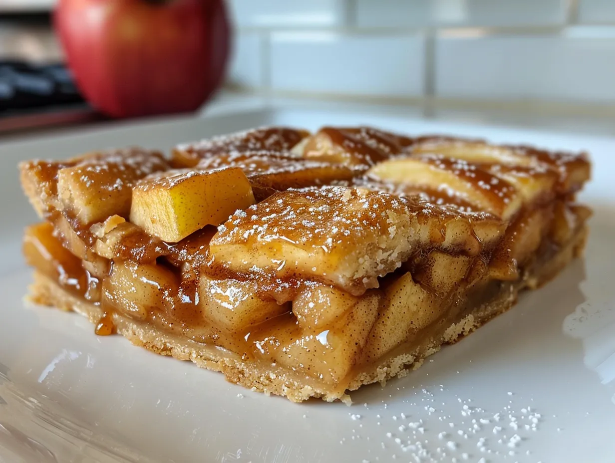 Delicious Salted Caramel Apple Pie Bars