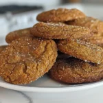 Freshly Baked Apple Cider Gingersnap Cookies