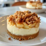 Homemade Apple Crisp Mini Cheesecakes