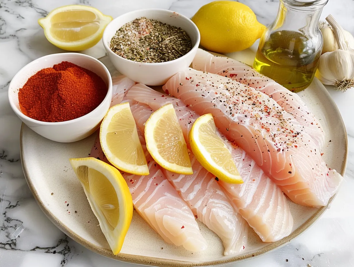 Ingredients for Air Fryer Tilapia