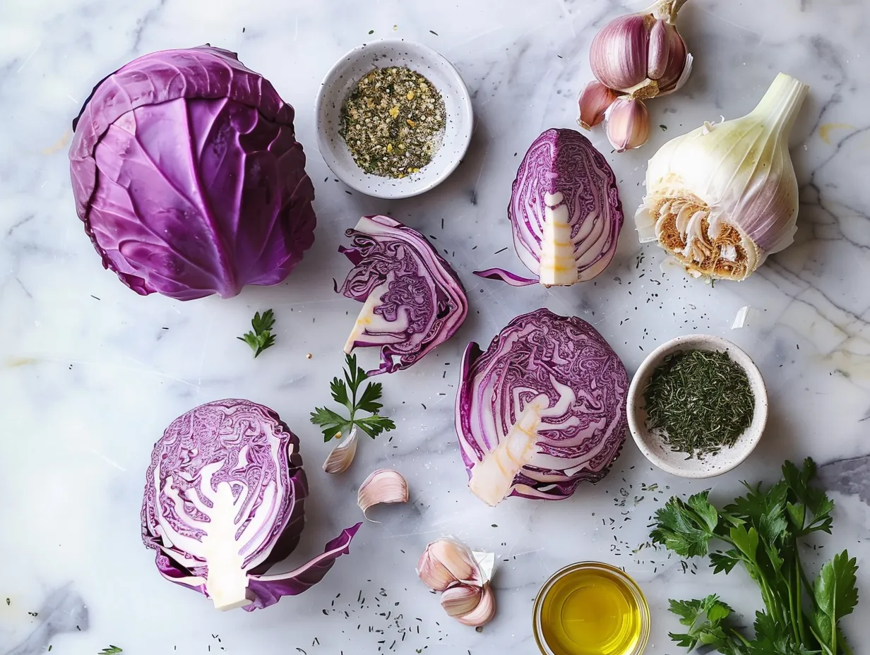 Ingredients for Roasted Cabbage Steaks
