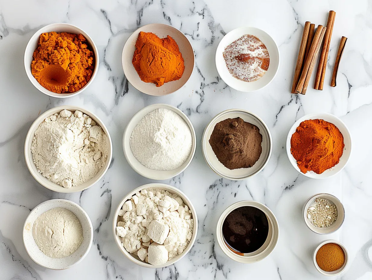Pumpkin Chai Cinnamon Roll Ingredients