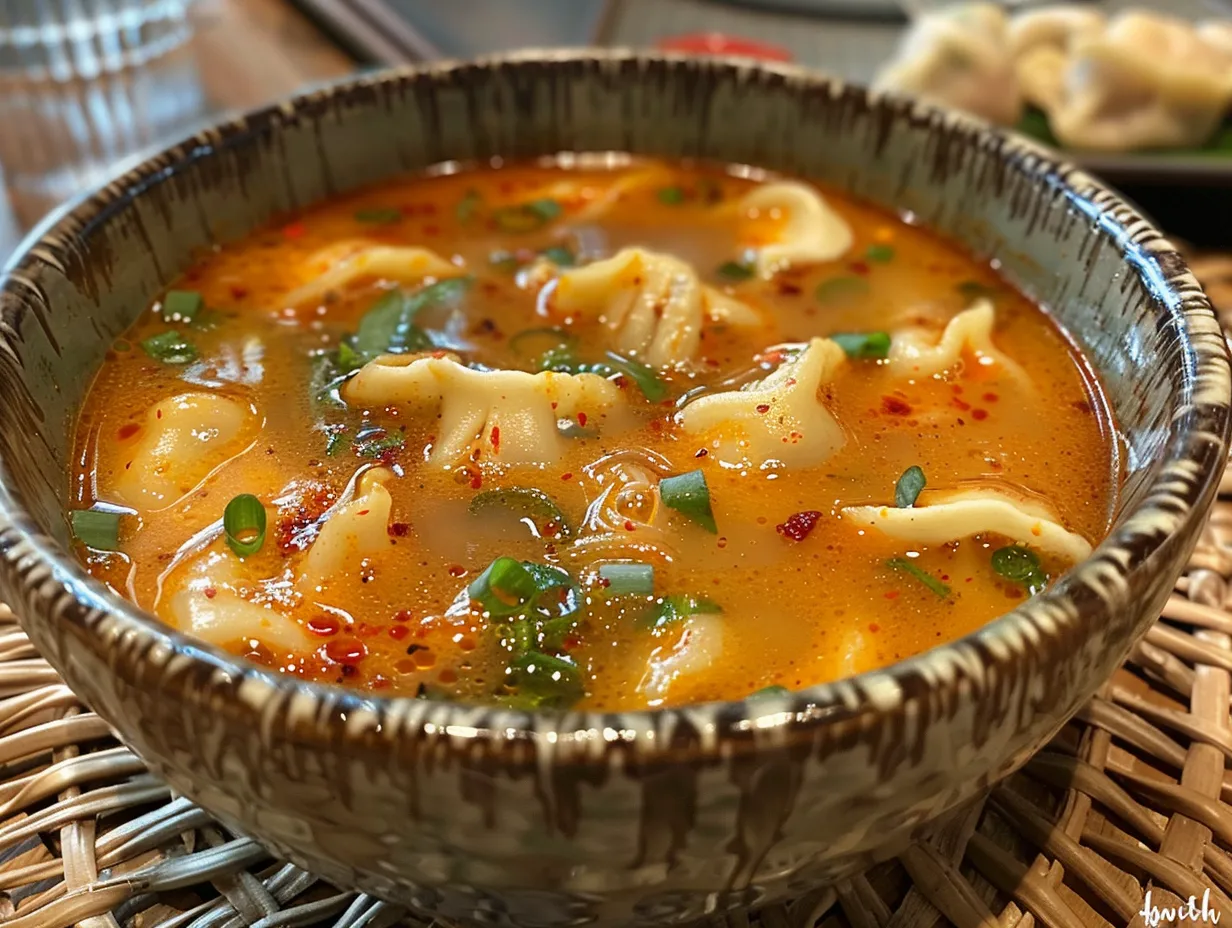 Red Curry Dumpling Soup Display