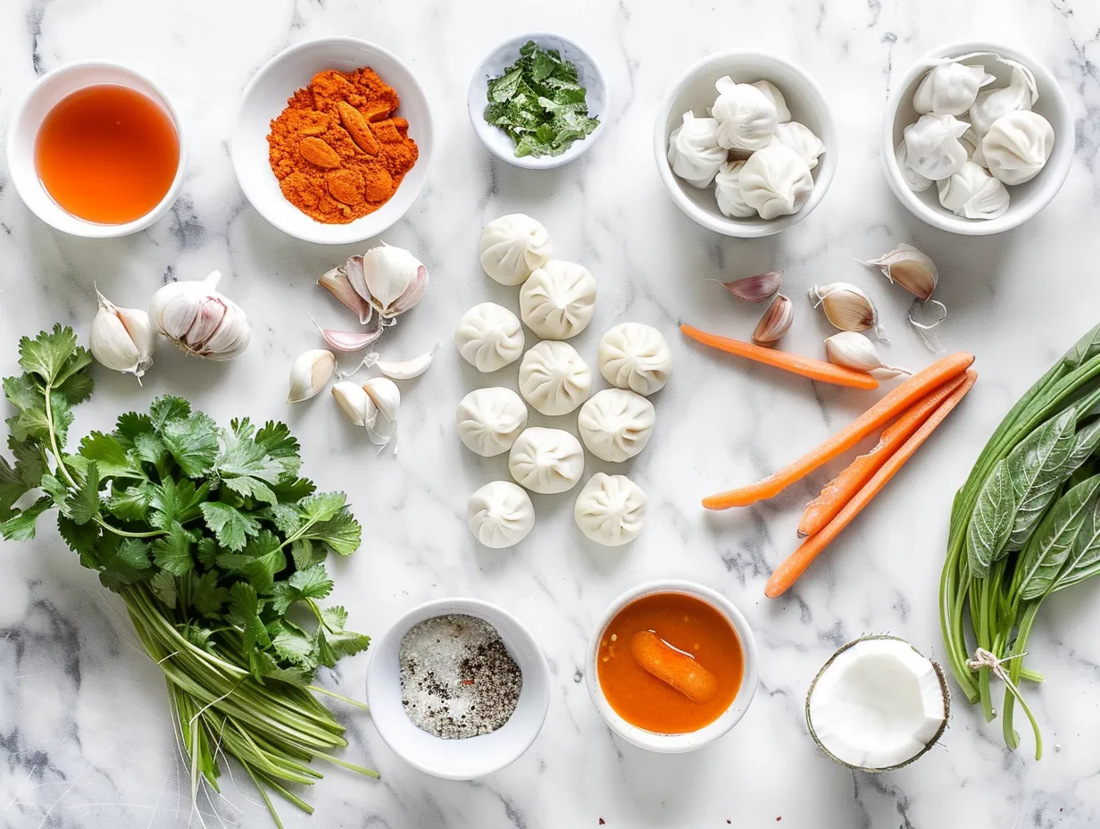 Red Curry Dumpling Soup Ingredients