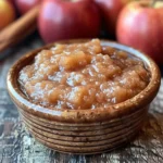 Rustic Crockpot Cinnamon Applesauce
