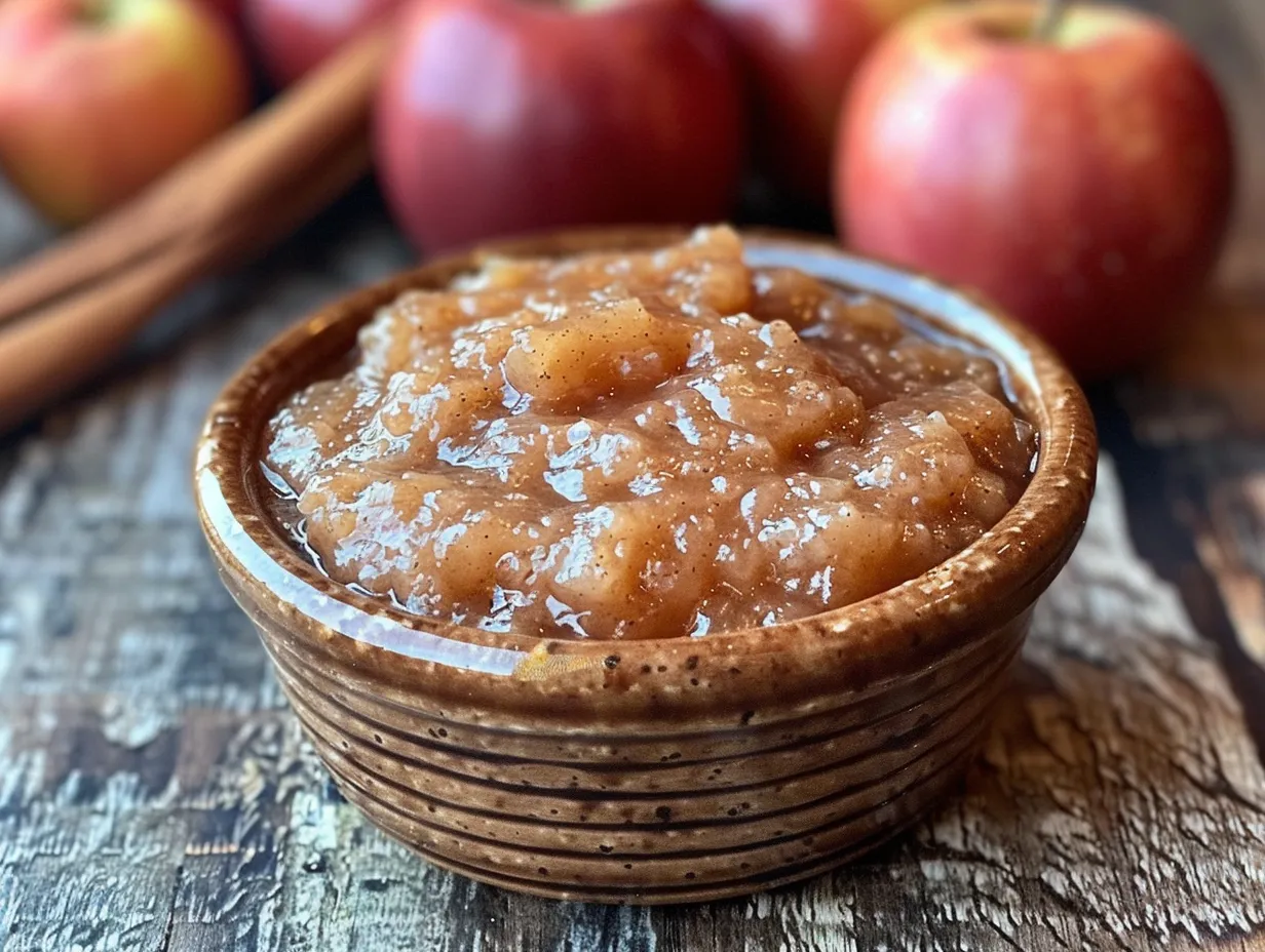 rustic crockpot cinnamon applesauce