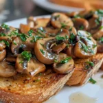 Spicy Sautéed Mushrooms on Toast