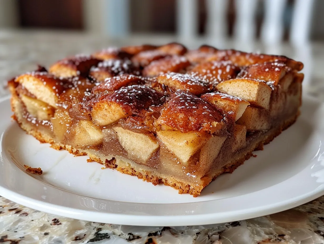 Warm Apple Cinnamon Cake fresh from the oven