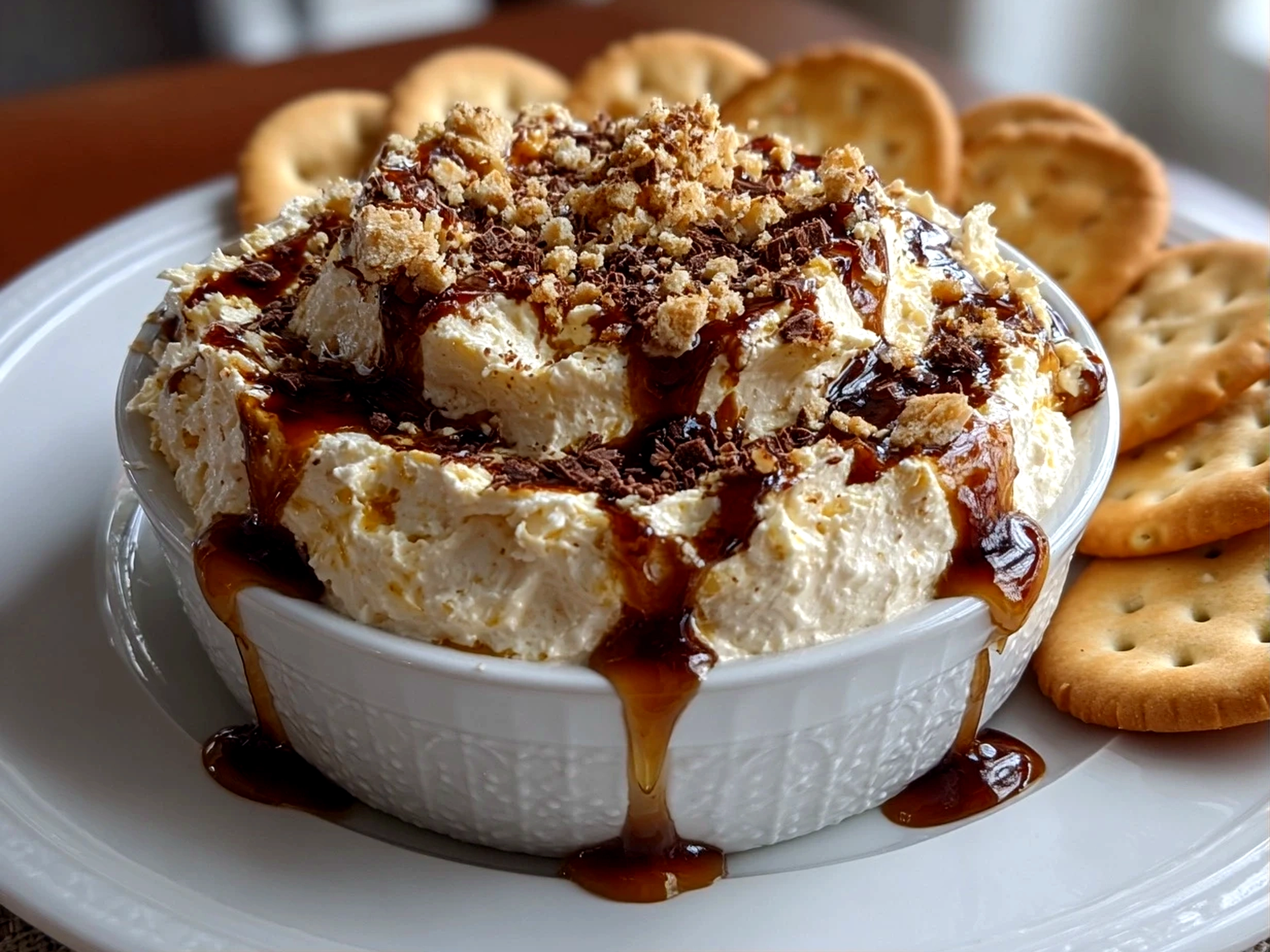 Close-up of delicious homemade Buckeye Dip