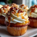 Freshly prepared Toffee Crunch Cupcakes