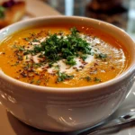 Comforting Butternut Squash Soup Close-up