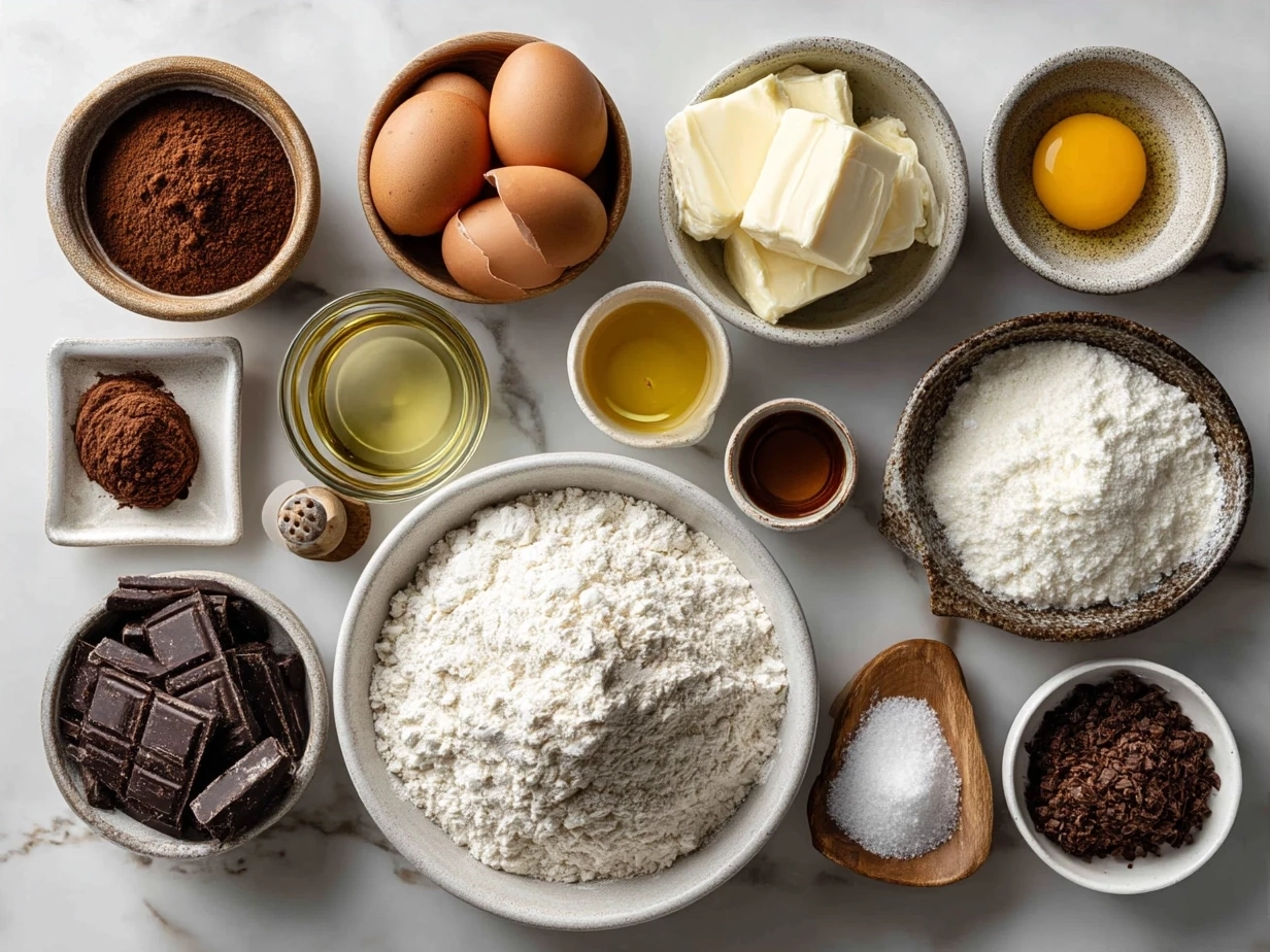 Ingredients for Cookies Cream Skillet Cookie laid out