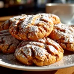 Freshly baked homemade peanut butter cookies