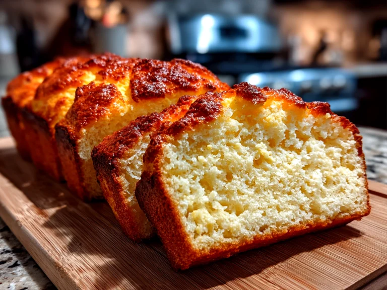 Freshly Prepared Fluffy Keto Cottage Cheese Bread