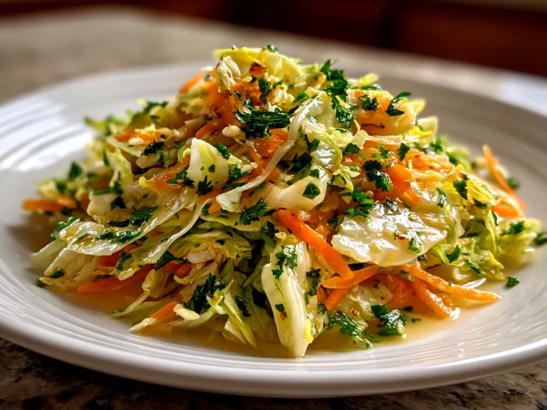 Freshly Shaved Brussels Sprouts Slaw Close-up