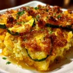 Homemade squash casserole fresh from kitchen