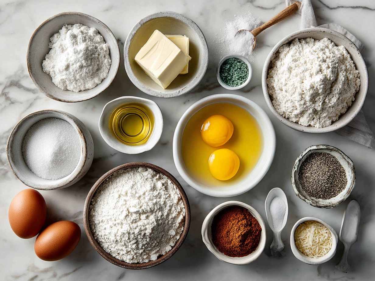 Ingredients for Nantucket Corn Pudding
