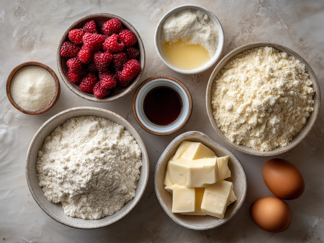 Ingredients for Raspberry Cheesecake Truffles