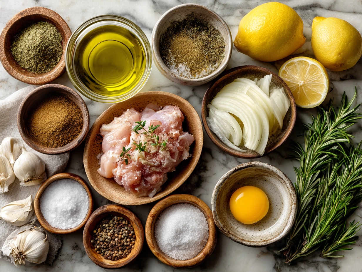 Ingredients for Crock Pot Mississippi Chicken laid out on a kitchen counter