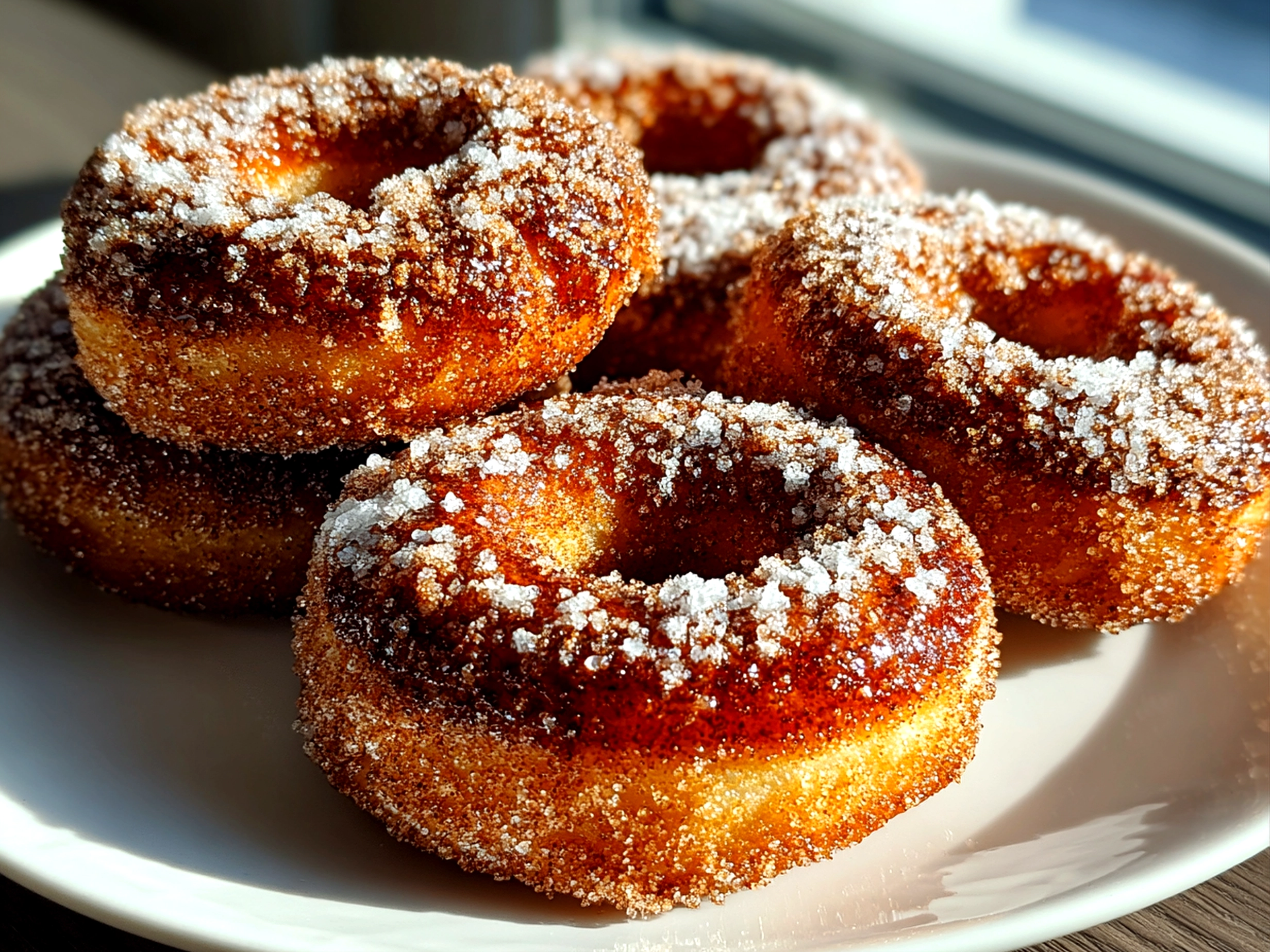 Freshly Prepared Sourdough Discard Apple Cider Donuts Bread