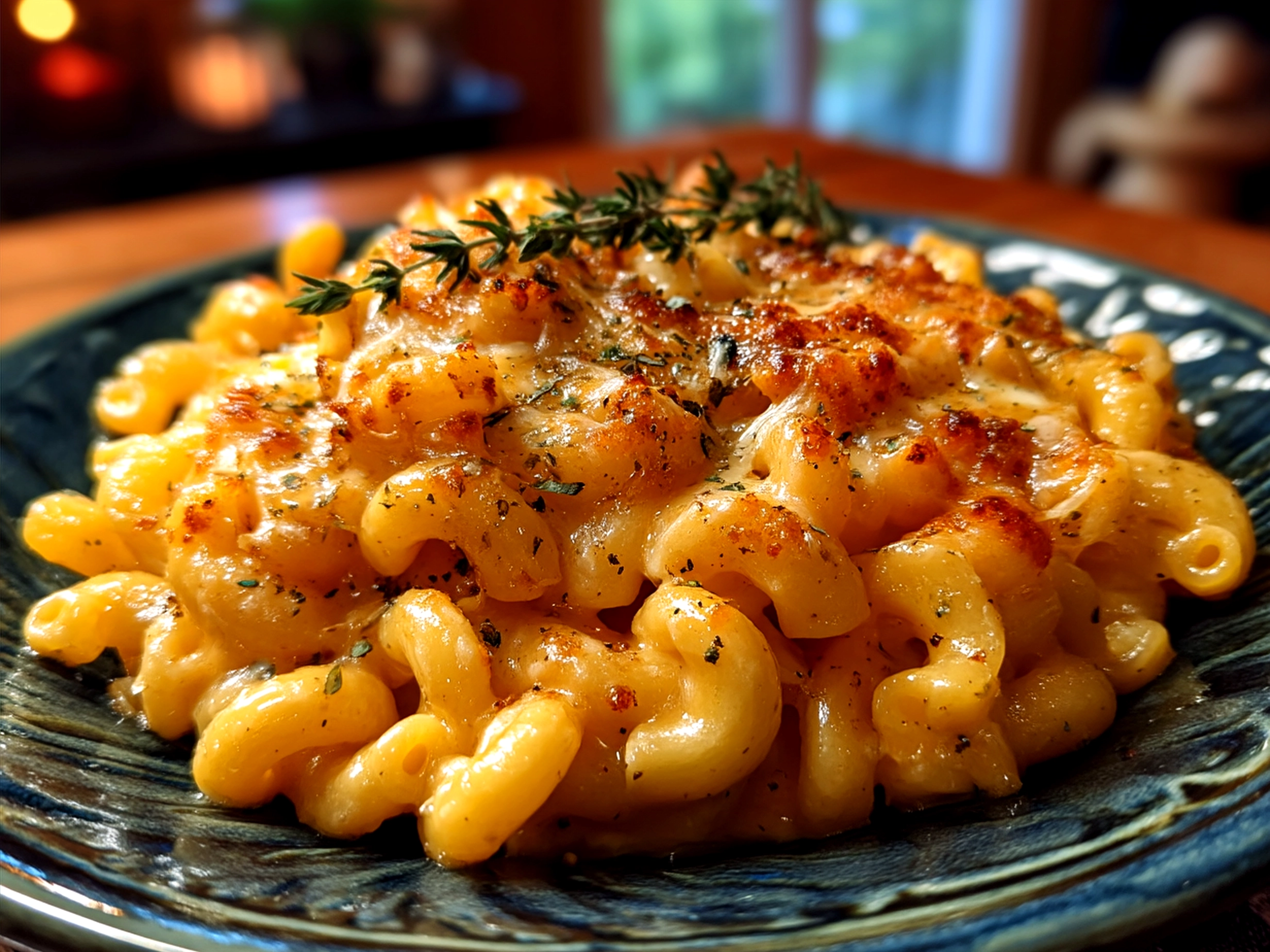 Creamy Instant Pot Mac and Cheese served in a bowl with a spoon