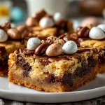 Cadbury Egg Cookie Bars