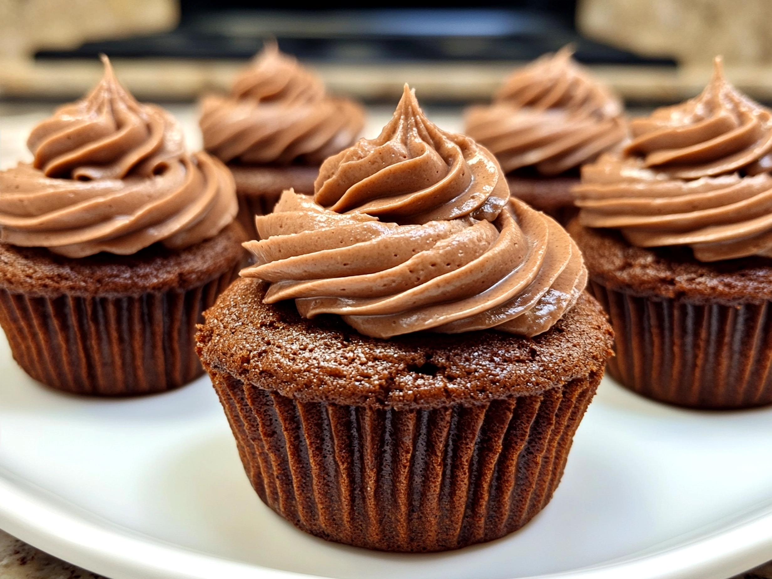 Chocolate Bird's Nest Cupcakes