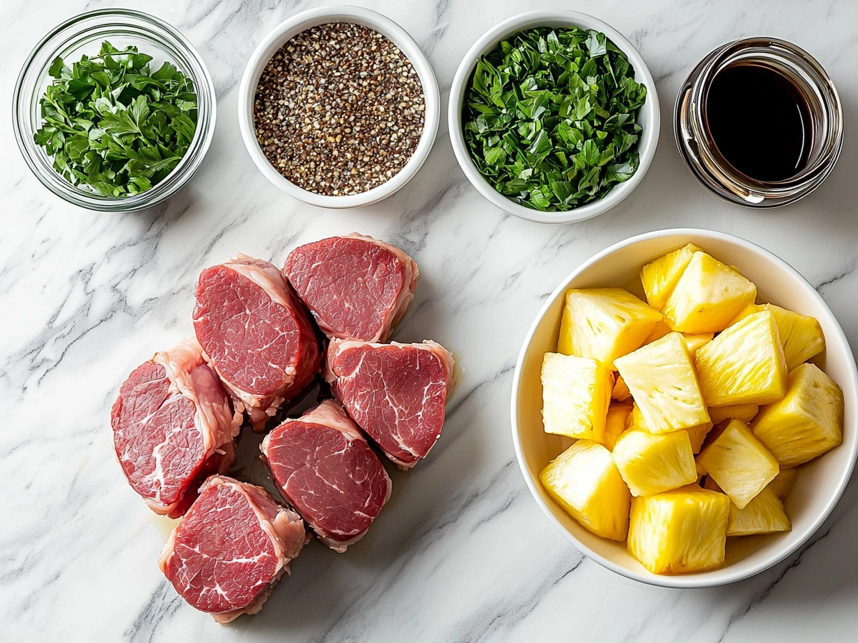 Ingredients for Classic Glazed Easter Ham with Pineapple