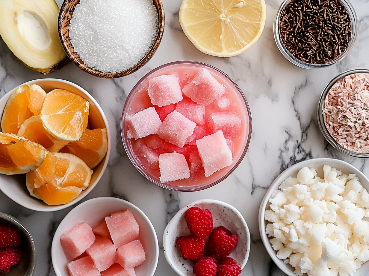 Ingredients for Copycat Starbucks Pink Drink