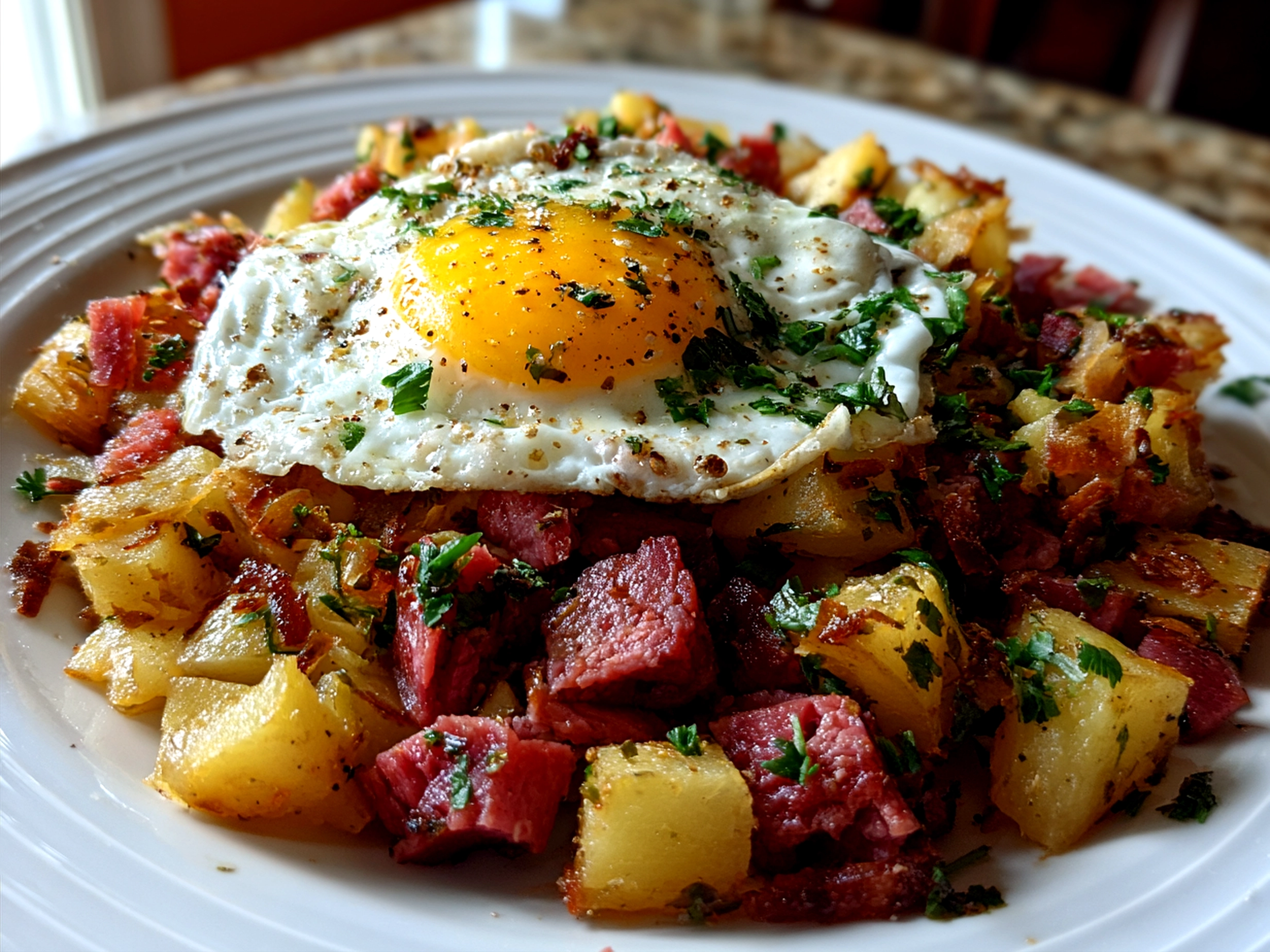 Corned Beef Hash Breakfast Skillet