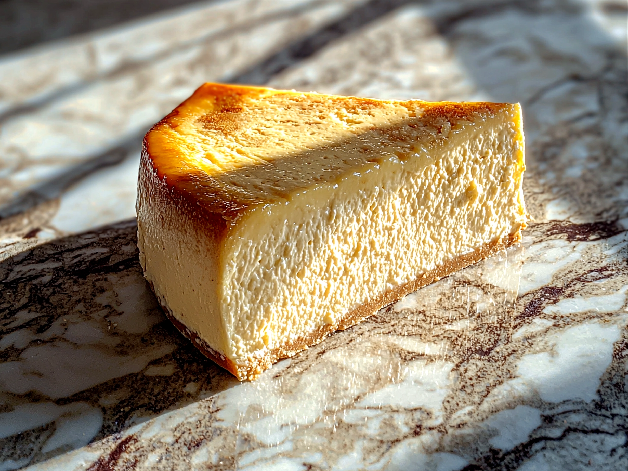 Serving suggestion of Cottage Cheese Cheesecake with fresh fruit