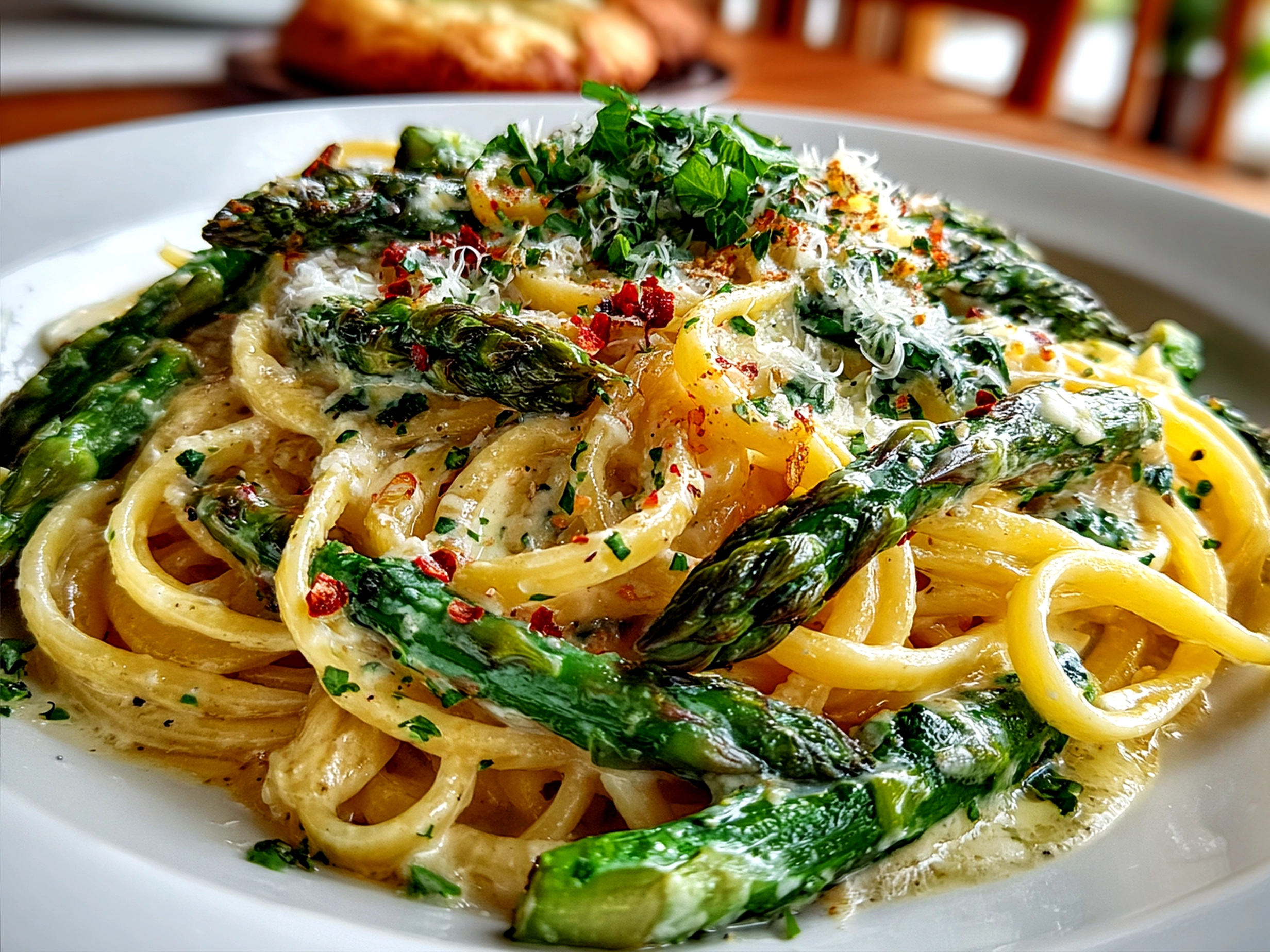Creamy Asparagus Pasta