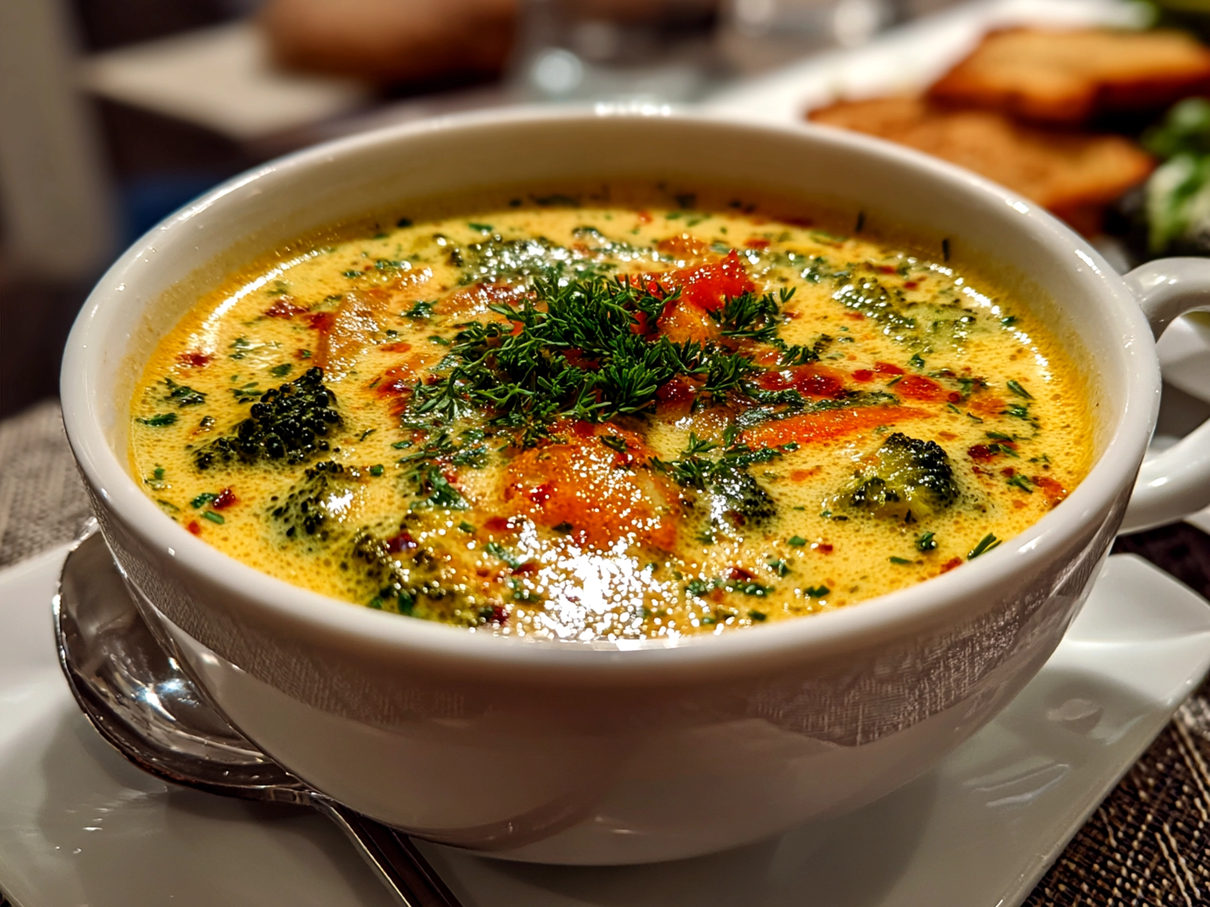 Creamy Broccoli Cheddar Soup