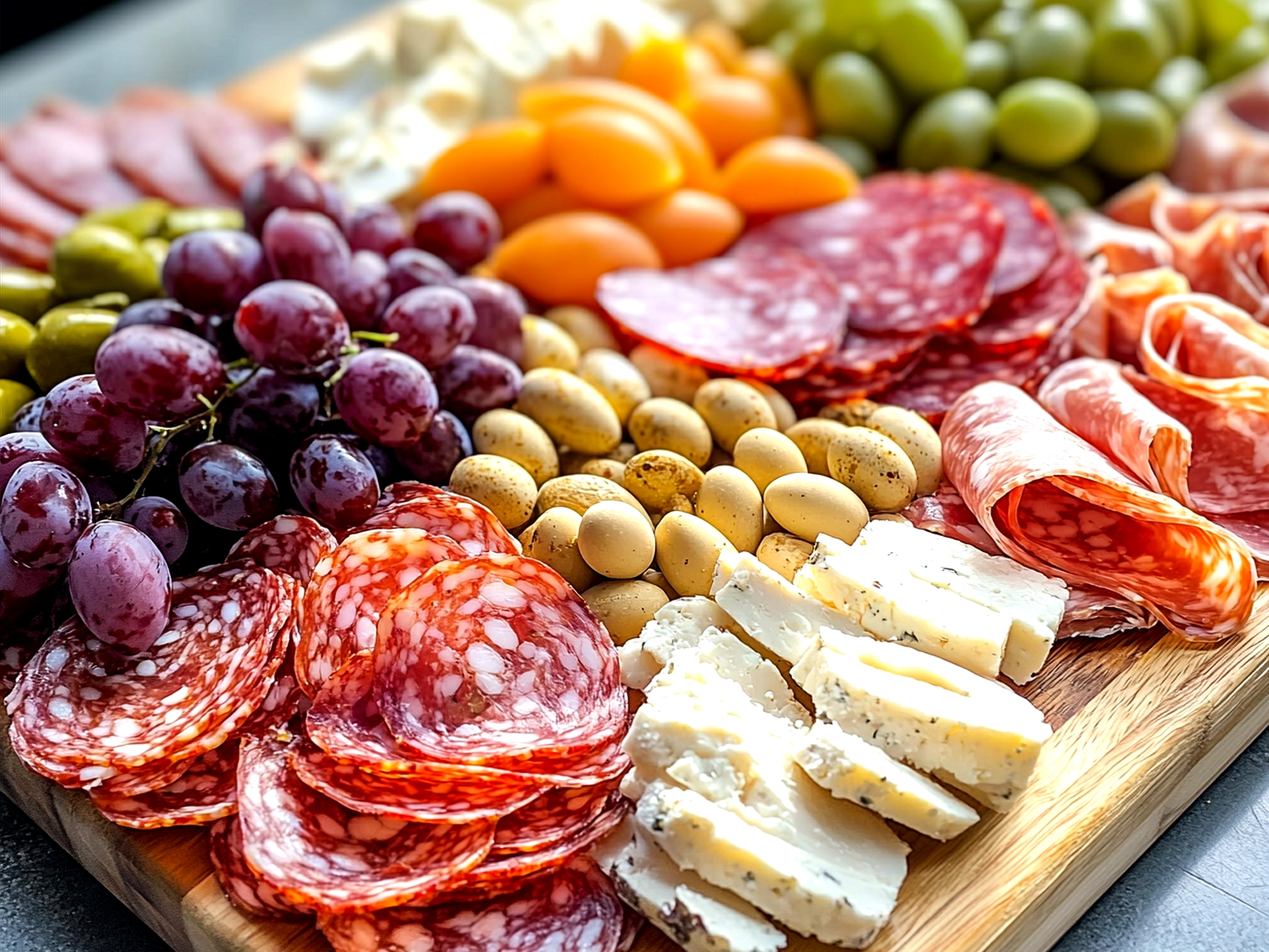 Beautifully arranged Easter Brunch Charcuterie Board served as a holiday centerpiece